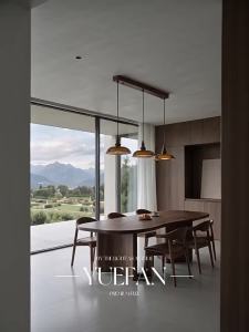 YUEFAN | French Vintage Designer Song Dynasty Aesthetic Retro Style Dining Room Chandelier