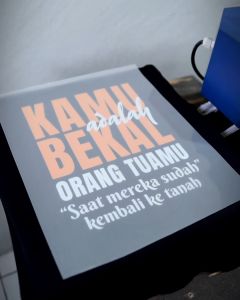Desain Kaos Keren - Kaos Bekal Orang Tua - Kaos Islami - Bahan Combed 20s Lembut Nyaman Standar Distro