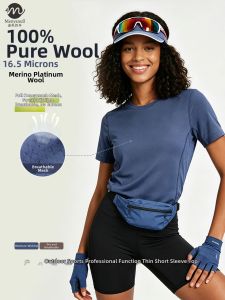 Menyanull | Breathable Quick-Dry Merino Wool Short Sleeve Mesh T-Shirt
