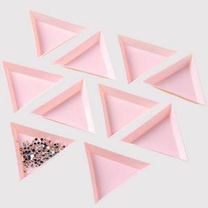 5/10/20/30Pcs Triangle Tray for Nail Art Rhinestones Jewelry Beads Organize Storage and Display