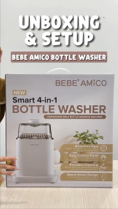 Bebe Amico Smart 4-in-1 Bottle Washer & Sterilizer with Drying (Milk Bottle Washing Machine)