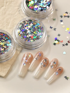 Mini love sequins diy  splendor nail decoration đồ trang trí nho nhỏ 4 hộp