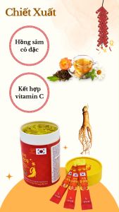 Trà Hồng Sâm Hàn Quốc DKG 4mg/g ( Hộp 3g x 30 gói )