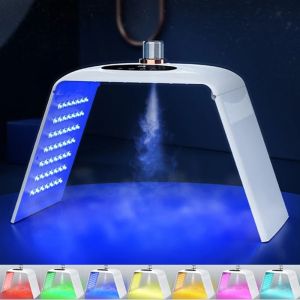 หน้ากาก LED พับได้ใหม่ 7 สี อุปกรณ์ PDT สปา เครื่องพ่นสเปรย์บำรุงผิวหน้า ฟื้นฟูผิวด้วยแสง เครื่องดูแลผิวหน้าและผิวกายเพื่อความงาม