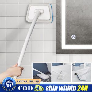 Multi-Functional Bathroom Wall Brush Long Handle Removable Household Floor Bathtub Brushes Ceramic Tile Sponge Cleaning Brush