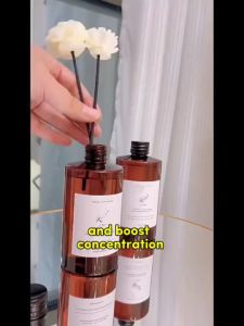 (260ml) Free Camelia Flower decor Camellia scent Fragrance Flameless Aromatherapy Reed Diffuser