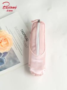 Túi Đựng Bút Chì Hình Giày Ba Lê Bằng Vải Satin Màu Hồng Hộp Đựng Mỹ Phẩm Đồ Dùng Học Tập Túi Đựng Đồ Trang Điểm Có Móc Khóa Dành Cho Vũ Công