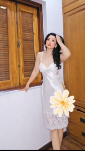 Đầm ngủ phi lụa cao cấp Wannabe váy ngủ hở lưng đan dây gợi cảm quyến rũ DNS20