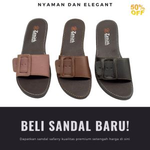 Sandal Selop Wanita Terbaru Kualitas Premium Model Gesper Sol Nonslip Anti Licin Safarry Exc Sandal