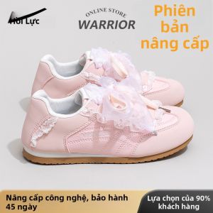 Warrior | Giày Dép Nữ Mùa Thu Kiểu Nơ Gấm Nhẹ Nhàng và Thoải Mái