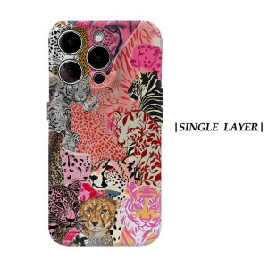 Pink Feline Collage Phone Case for Magnetic Phone Case for IPhone 17 16 15 14 13 Pro Max Plus Single Double-layer Tough Case