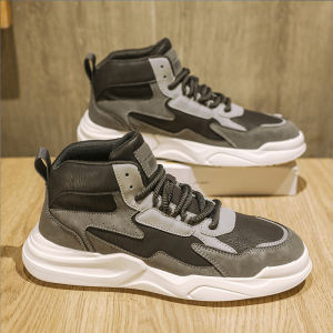 Giày Sneaker Cổ Cao Chống Nước Phong Cách Vintage Nhẹ Đế Mềm Cho Nam Mùa Đông