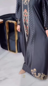 CUCI GUDANG Syari Gamis Set Hijab Ceruty Gamis Sultan Mewah Elegan Set Swaroski Payet Busui Kekinian