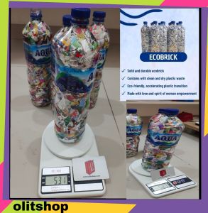 ECOBRICK BOTOL MINUMAN POTONGAN PLASTIK TERLAKU