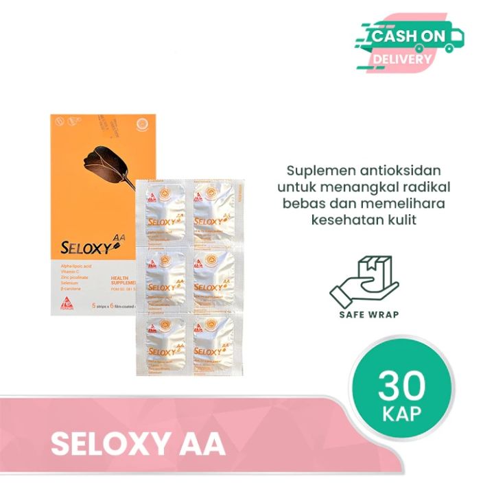 Seloxy AA antioksidan food suplemen per box 30 tab
