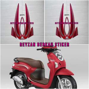STIKER STRIPING LIS BODY HONDA SCOOPY STYLISH 2024 2025