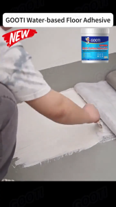 ✨Gooti 1000G With Brush✨Multifunctional Adhesive -High Viscosity Water-Based Eco-Friendly Formula for Tile PVC Leather Wallpaper Wooden Floor Odorless Easy Application Super Strong Glue Quick Drying Universal Vinyl Floor Glue