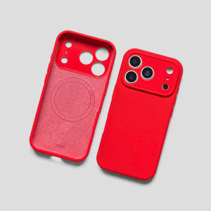 Magnetic Anti-drop Protective Phone Case Chinese Red Antique White