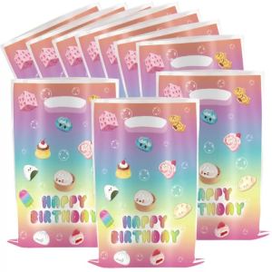 Squishy Bánh Bao Túi Quà Tặng 10/20/50 Chiếc Trẻ Em Tiệc Sinh Nhật Kẹo Túi Xách Cho Bé Trang Trí Ủng Hộ Tiếp Liệu Nhựa Họa Tiết Hoạt Hình