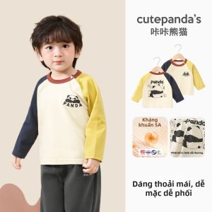 CUTEPANDAS | Áo Thun Dài Tay Trẻ Em Thu