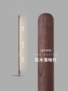 Nordic Minimalist Solid Wood Living Room Bedroom Floor Lamp Modern Decorative Lighting Simple Elegant Stand up Ground Light