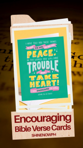 Comforting Bible Verse Encouragement Card – Sympathy & Comfort Gift Idea | Christian Bible Comfort Empathy Card | FREE Envelope FREE Bubble Mailer