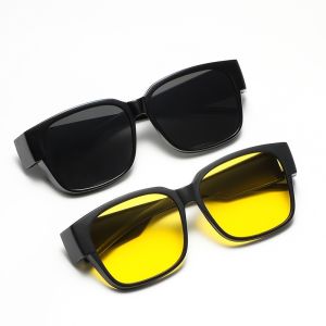 Wearing Glasses Nearsighted Sunglasses Mens Trendy Clip on Womens Summer UV Protection Mens Drivers Driving Sunglasses