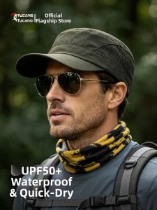 TUCANO | Mens Sun Protection Breathable Flat Bill Hat