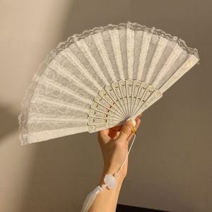 New Chinese Fan Archaic Folding Fan Black Cheongsam Han Dynasty Carry Matching Horse-Face Skirt Chinese Style Dancing