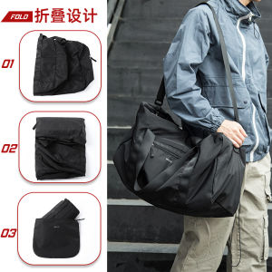 MOYYI Mens Travel Bag Simple Style 37L Large Capacity Gym Bag Male Anti-theft Crossbody Shoulder Handbag for Men Business