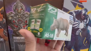 Mô hình Tê Giác Ấn Độ Takara Tomy Ania AS-18 Indian Rhinoceros - Đồ chơi bản quyền Nhật Bản