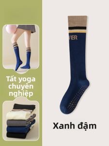 JINGCHI | Tất dài đến đầu gối chống trượt cho nữ thể thao yoga cầu lông nhảy dây chạy bộ tất chống áp lực cho nữ