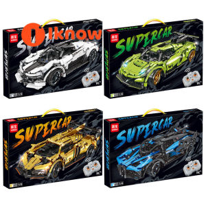 Tôi Biết xe điều khiển từ xa công nghệ leibao lắp ráp tự làm 1:18 nhỏ bé ô tô đồ chơi khối xây dựng quà tặng trẻ em cho các tổ chức giáo dục Tương thích với LEGO