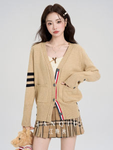 Bộ Đồ Ba Mảnh Phong Cách Hàn Quốc Cho Nữ Mùa Thu Đông Áo Len Dệt Kim Áo Vest Váy Mini Quần Áo Công Sở Thời Trang