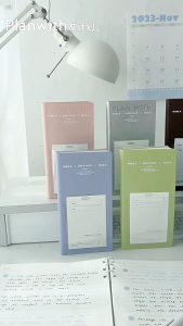 Cdaily|Student Planner todolist Notebook Timeline Checkered Notebook Time Planning Checkered Schedul