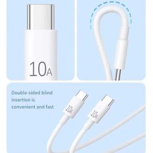 Cáp Sạc Nhanh NNBILI 1-3 Chiếc 10A 120W USB C Sang USB C Truyền Dữ Liệu Tốc Độ Cao Cho iPhone Samsung Xiaomi - Chất Liệu PVC