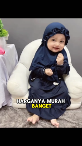Jilbab Alecia uk Baby 5 Tahun & Kerudung Instan Bayi Polos