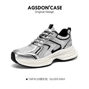 Mens Spring Autumn Sports Shoes Thick Bottom Heightening Dad Design Casual Running Shoes for Teenagers And Middle School Students