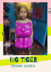 "JUMBO COINBANK/ALKANSYA TIGER - Colorful Ipon Challenge for Your Savings Goals!"