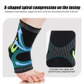 1pc Foot & Ankle Brace Socks for Sprained Ankle Compression Sleeve, Foot Support Women Men, Arthritis Ankle Brace Sports Running. 
