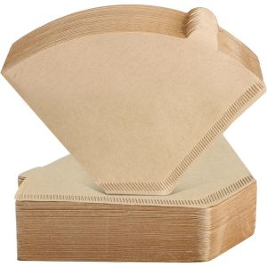 100/200Pcs Coffee Filter Paper Strong Penetration Natural Coffee Filters for 8-12 Cup Pour Over coffee Drip Coffee Accessories