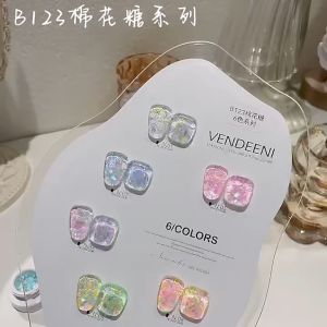 Sơn Gel Vedeeni 6 Màu Dạng Hủ Tặng Bảng Màu
