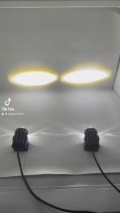 PROMO PAKET HEMAT 2 PCS LAMPU MOTOR D2 PLUS SAKLAR ON OFF LAMPU MINI LASER JAUH DEKAT PUTIH KUNING