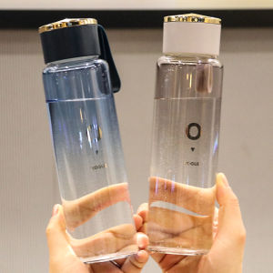 Heat Resistant Glass Cup Portable Gradient Color Mens Womens Student Simple Fresh Creative Cup Daily Gift round Shape 301mL-400mL