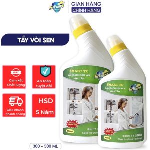 SMART TC - Nước tẩy rửa cặn Inox canxi Vòi Sen nhà tắm - bồn chậu Inox tường gạch làm sạch vết nước cứng 300/500ml