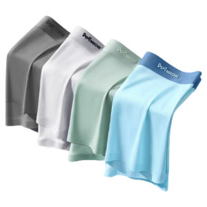 MiiOW | Mens Ice Silk Briefs Breathable Thin Angle Underwear Summer Sport Style Comfortable Polyester Fiber Boxer Shorts MiiOW Catman