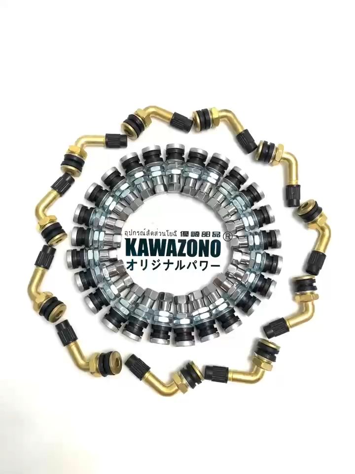 KAWAZONO High Quality Pitot Tubeless Straight Type Short and Bent Valve 1pc for Motorcycle