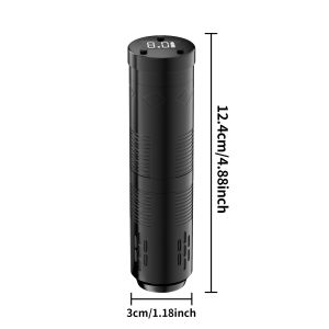 ปากกาแทททู TROYTATU เครื่องสักพร้อมแหล่งจ่ายไฟไร้สาย1500MAh ปากกาแทททูวัสดุพลาสติกพร้อมจอแสดงผลสำหรับศิลปิน