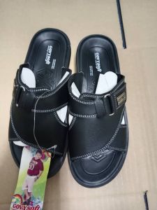 SANDALS UNTUK LELAKI BEST KASUT THAILAND GOVYSOFT QUALITY GRED Hitam