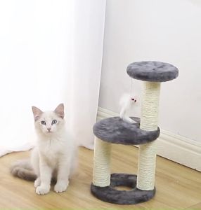 [TERMURAH] PREMIUM 3-LAYERS CAT TREE Colourful Cat Jumping Tower Cat Climbing Scratcher Tree Cat Toy Cat Post 猫咪跳台 猫咪玩具